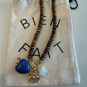 Madewell Beaded Necklace with extra charm